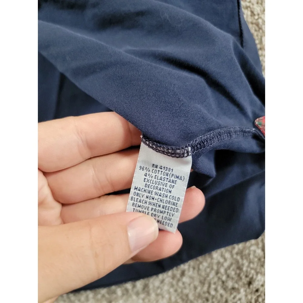 POLO GOLF Ralph Lauren Mens XL Stretch Lisle Dark Blue Short Sleeve Polo Shirt